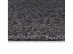 Clicnbuy Alfombra de yute tejida a mano 150 cm oscuro Gris Hot