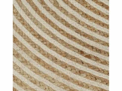 Clicnbuy Alfombra Redonda|Alfombra de yute tejida a mano diseño espiral 90 cm