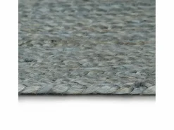 Clicnbuy Alfombra Redonda|Alfombra de yute tejida a mano 90 cm oliva