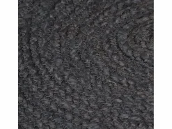 Clicnbuy Alfombra de yute tejida a mano 90 cm oscuro Gris