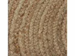 Alfombra de yute trenzado redonda de 90 cm^
