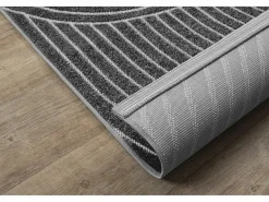 the carpet Alfombra diseño moderno Boho - Antracita - 240 x 340 cm - SANTO PLUS Gris antracita Discount