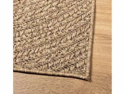 Alfombra efecto yute de 140x200 cm, para interior y exterior Marru00f3n New
