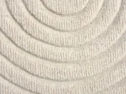 OZAIA Alfombra en relieve 100% lana tufted a mano motivo abstracto, 200 x 290 cm, , LISANDRA Marfil Online