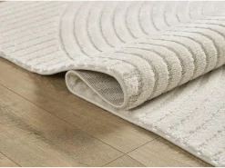 the carpet Alfombra Everest Modern 3D alto-bajo - - 160 x 230 cm Crema Outlet
