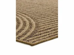 Alfombra exterior - geométrico efecto yute - natural - 120 x 170 cm - ACRA^ Sale