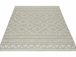 the carpet Alfombra De Exterior|Decoración De Jardín|Alfombra Exterior Interior diseño moderno - Beige - 240 x 340 cm - CALGARY