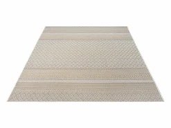 Alfombra Exterior Interior diseño moderno - Beige Amarillo - 140 x 200 cm - CALGARY^the carpet Discount