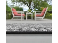 the carpet Alfombra De Exterior|Decoración De Jardín|Alfombra Exterior Interior diseño moderno - Antracita - 240 x 340 cm - CALGARY