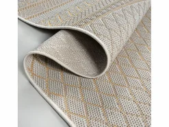 the carpet Alfombra De Exterior|Decoración De Jardín|Alfombra Exterior Interior diseño moderno - Beige Amarillo - 240 x 340 cm - CALGARY