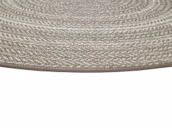 Alfombra exterior redonda - intérieur-extérieur - lino - diam.120 cm - SILVANA Color natural claro Sale