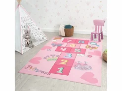 the carpet Alfombra Infantil|Alfombra Happy Life Juego Princesa - - 200x290 cm