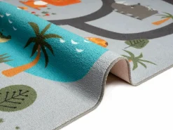 the carpet Alfombra Infantil|Alfombra Happy Life Juego Safari - - 200x290 cm