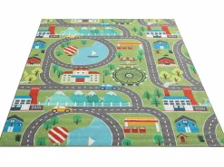 the carpet Alfombra Infantil|Alfombra Happy Life Juego - - 140x200 cm