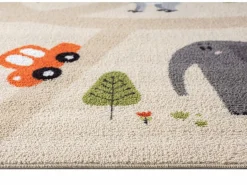 the carpet Alfombra Happy Life Juego Safari - - 160x220 cm Beige Clearance