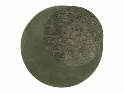 Alfombra HUARTE de pelo corto suave y lavable, bosque, Ø 80 cm^