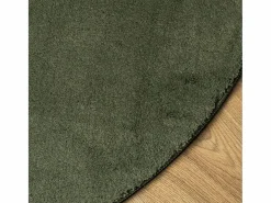 Alfombra HUARTE de pelo corto suave y lavable, bosque, Ø 80 cm^