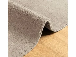 Alfombra HUARTE de pelo corto suave y lavable arena 240x240 cm^