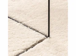 Alfombra HUARTE de pelo corto suave y lavable 140x200 cm Beige New