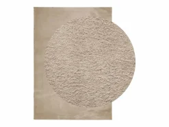 Alfombra HUARTE de pelo corto suave y lavable arena 160x230 cm^ Hot