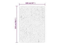 Alfombra HUARTE de pelo corto suave y lavable arena 160x230 cm^ Hot