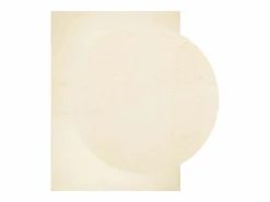 Alfombra HUARTE de pelo corto suave y lavable color crema 240x340 cm Blanco Best