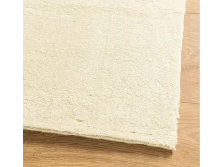 Alfombra HUARTE de pelo corto suave y lavable color crema 240x340 cm Blanco Best