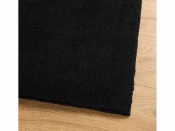 Alfombra De Cocina|Alfombra De Cocina|Alfombra HUARTE de pelo corto suave y lavable negra 160x230 cm