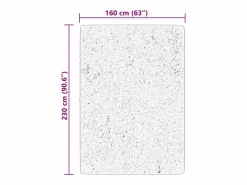 Alfombra De Cocina|Alfombra De Cocina|Alfombra HUARTE de pelo corto suave y lavable negra 160x230 cm