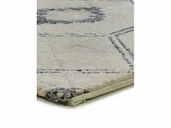 Alfombra interior - geométrico - / blanco - 80 x 200 cm - SIROCO^ Outlet