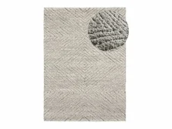 Alfombra interior - shaggy - plata - 160 x 230 cm - ATESA Plateado New