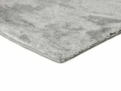 Alfombra Infantil|Alfombra interior - shaggy liso - plata - 80 x 150 cm - ROMA