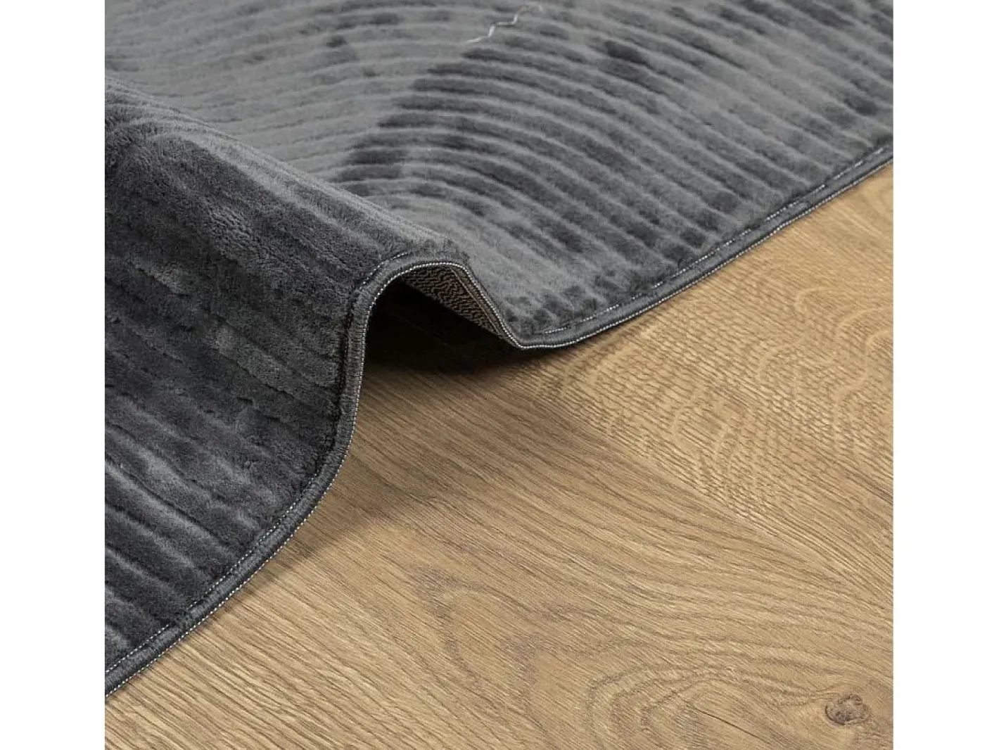 Alfombra De Cocina|Alfombra De Cocina|Alfombra IZA de pelo corto de estilo escandinavo en color antracita 80x150 cm