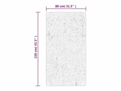 Alfombra De Cocina|Alfombra De Cocina|Alfombra IZA de pelo corto de estilo escandinavo en color antracita 80x150 cm