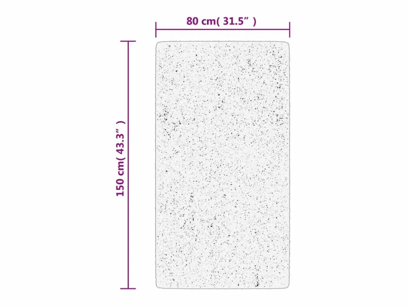 Alfombra De Cocina|Alfombra De Cocina|Alfombra IZA de pelo corto de estilo escandinavo en color antracita 80x150 cm