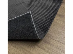 Alfombra De Cocina|Alfombra De Cocina|Alfombra IZA de pelo corto de estilo escandinavo en color antracita 140x200 cm