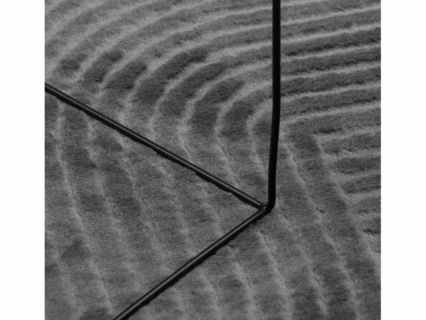 Alfombra De Cocina|Alfombra De Cocina|Alfombra IZA de pelo corto de estilo escandinavo en color antracita 140x200 cm