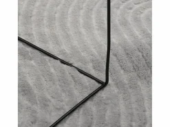 Alfombra IZA de pelo corto de estilo escandinavo en 200x280 cm Gris Outlet