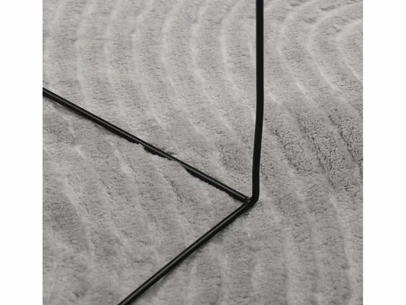 Alfombra IZA de pelo corto de estilo escandinavo en 200x280 cm Gris Outlet