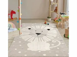 the carpet Alfombra Jungle Kids Habitación Infantil 3D Resistente - - 80x150 cm Beige