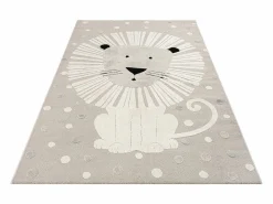 the carpet Alfombra Jungle Kids Habitación Infantil 3D Resistente - - 80x150 cm Beige