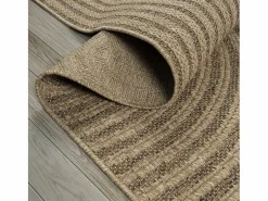 Alfombra Kansas Exterior Interior Aspecto Yute diseño Resistente intemperie - Naturaleza - 80 x 250 cm^the carpet Outlet