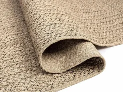 the carpet Alfombra De Exterior|Alfombra Kansas Exterior Interior Aspecto Yute Resistente intemperie liso - Naturaleza - 80 x 250 cm