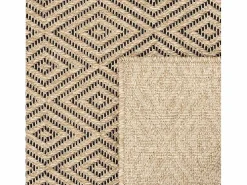 the carpet Alfombra Kansas Exterior Interior Aspecto Yute Resistente Diamante Intemperie - Naturaleza - 200 x 290 cm Color natural claro Sale