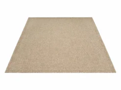 the carpet Alfombra Kansas Exterior Interior Aspecto Yute básico Resistente intemperie - Naturaleza - 200 x 290 cm Color natural claro