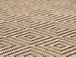 Alfombra Kansas Exterior Interior Aspecto Yute Resistente Diamante Intemperie - Naturaleza - 240 x 340 cm^the carpet Best
