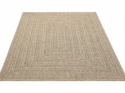 the carpet Alfombra De Exterior|Decoración De Jardín|Alfombra Kansas Exterior Interior Aspecto Yute Resistente intemperie liso - Naturaleza - 200 x 290 cm