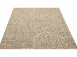 the carpet Alfombra Kansas Exterior Interior Aspecto Yute Resistente intemperie - Naturaleza - 240 x 340 cm Color natural claro