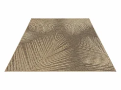 the carpet Alfombra De Exterior|Alfombra Kansas Exterior Interior Aspecto Yute Palma Resistente intemperie - Naturaleza - 140 x 200 cm