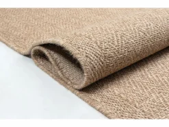 the carpet Alfombra Kansas Exterior Interior Aspecto Yute básico Resistente intemperie - Naturaleza - 60 x 90 cm Color natural claro Discount